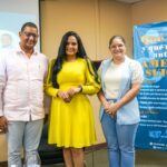 Lenín Núñez, Pilar Sánchez y Diana Marcano