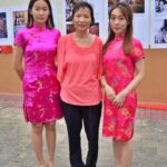 Laura Wu, Pei Zhu Chen y Lia Cai.