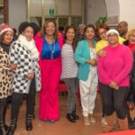 2-Irene Morillo con parte de las mujeres de la Asociación Hermanas Mirabal de Livorno