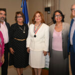 María Cristina Mere de Farias, Cirilo Fernández, Verónica Sención, Mildred Josefina de Sánchez, Ana Dilia Arbaje y Luis Sánchez Noble.