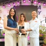 María Elena Aybar, Luisa Féliz y Felix Pión