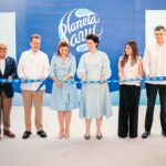 Corte de cinta línea de producción Planeta Azul